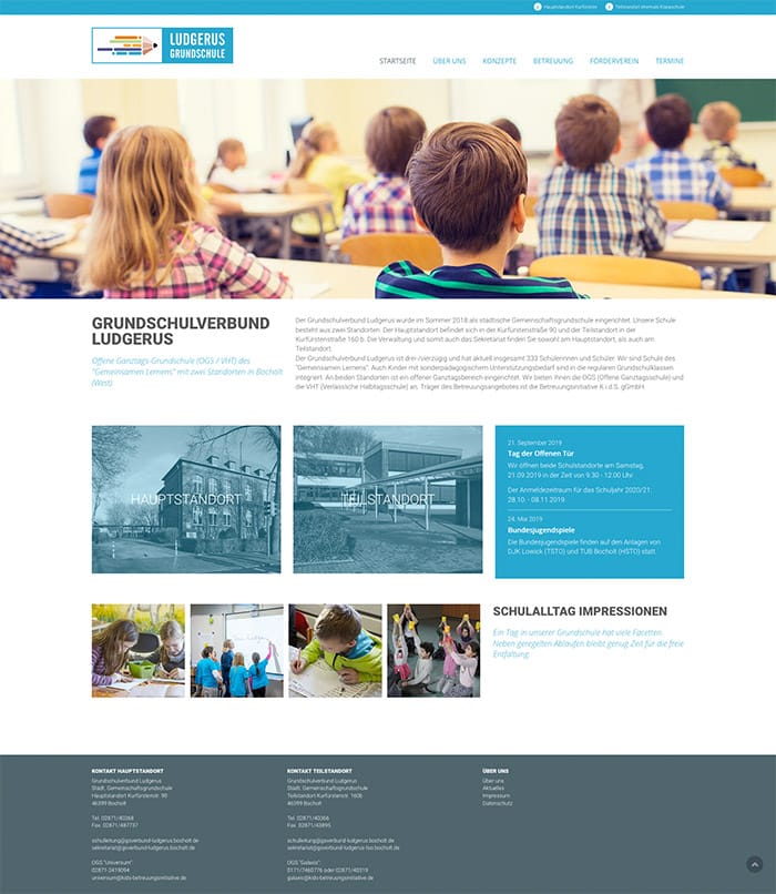 Webdesign Grundschule