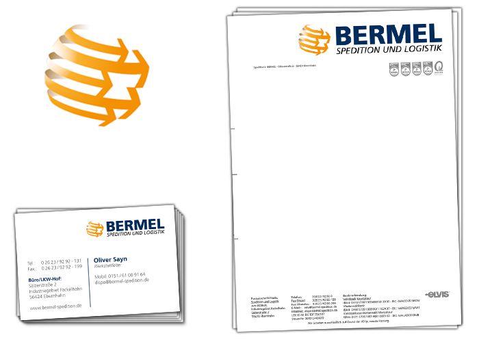 Logoentwicklung Spedition Bermel Westerwald