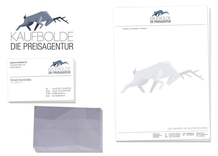 CI (Logo), Printdesign Briefpapier, Visitenkarte, Flyer Bocholt