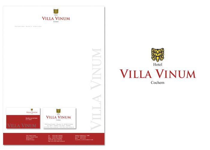 Villa Vinum - Briefpapier für Hotels
